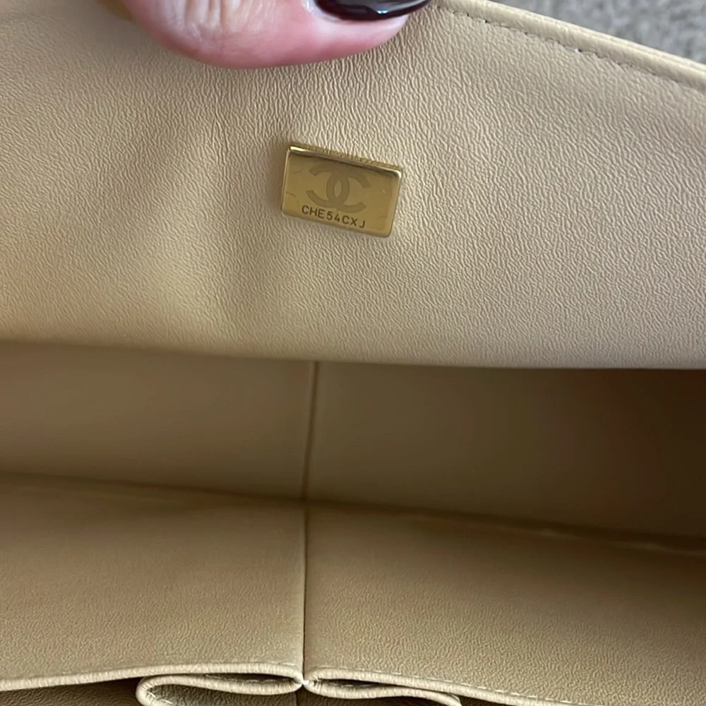 New‎ in Box Chanel Jumbo Classic Flap - Rose Clair Caviar with Gold Hardware